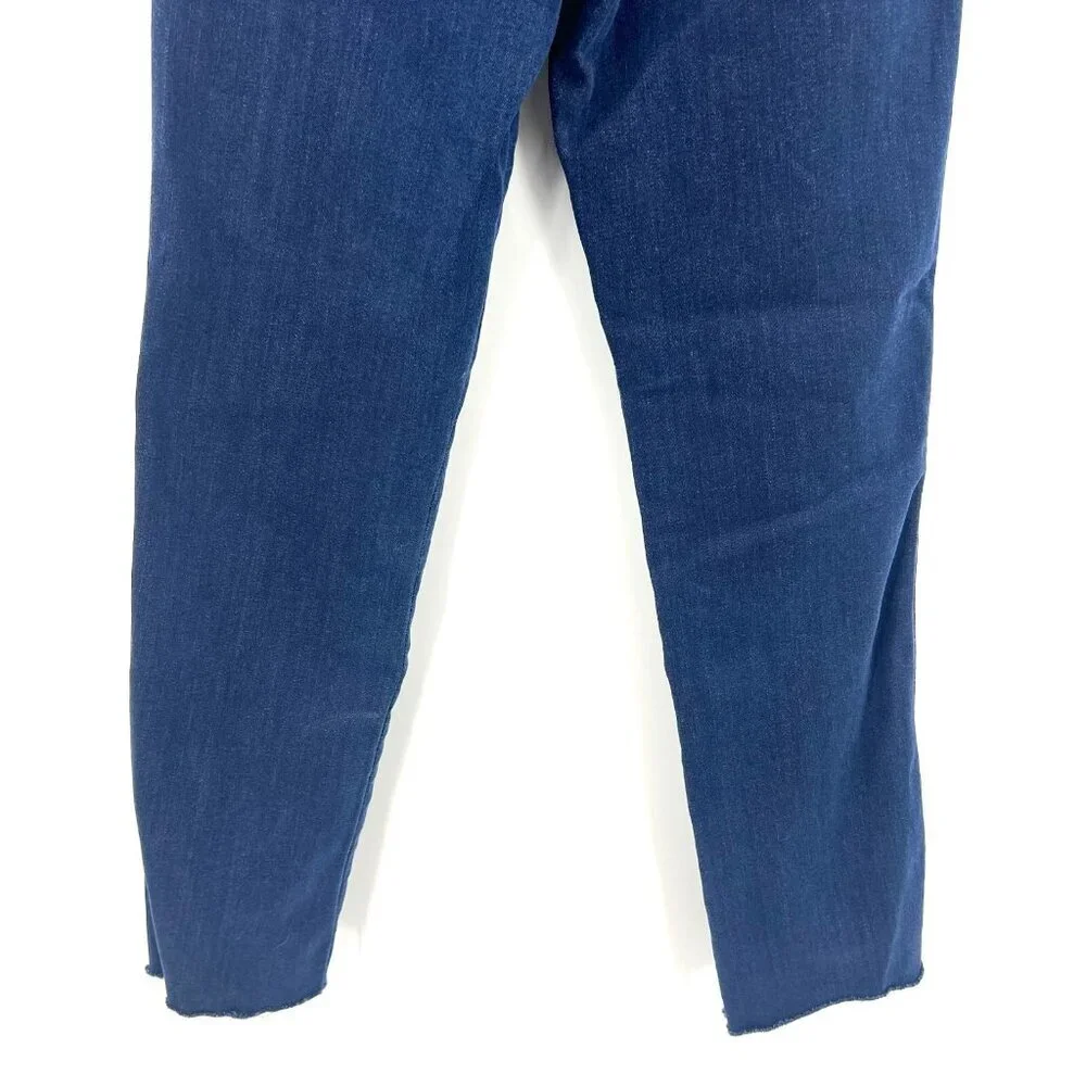 Frame Denim Le High Straight Dark Wash Frayed Hem Jeans Women's 26 Stretch - Picture 8 of 10
